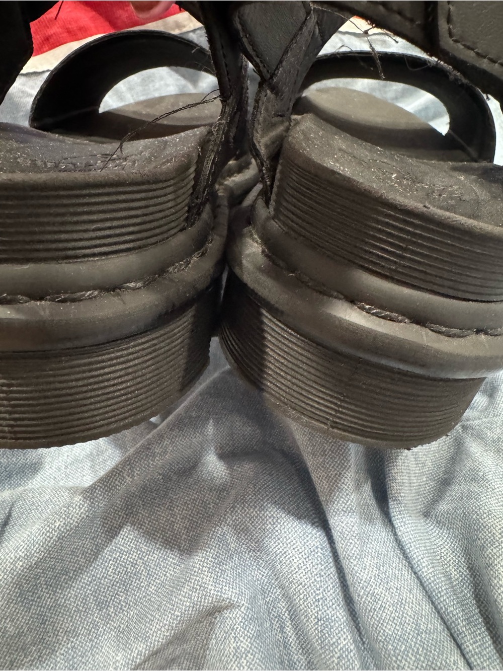 Dr. Martens Black Voss Strap Sandals - Picture 4 of 5